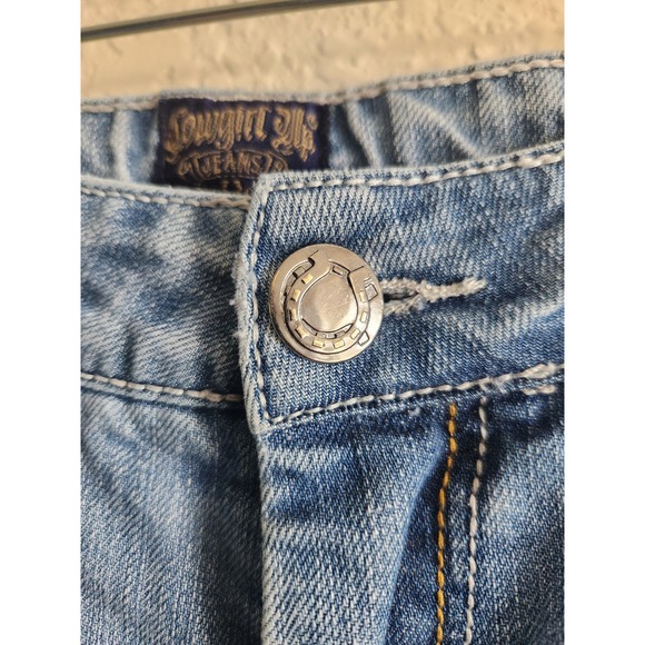 Cowgirl Up Jeans Women's Light Wash Boot Cut sz 10 - Picture 6 of 11